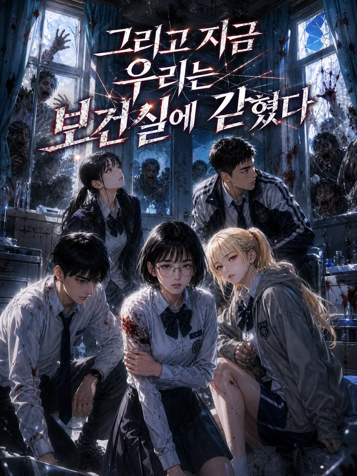 그리고 지금 우리는 보건실에 갇혔다